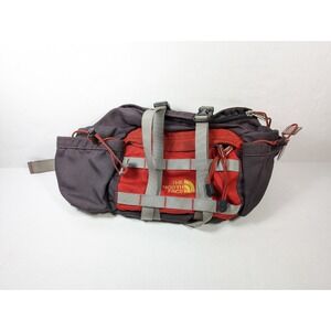 The‎ North Face Vintage Fanny Pack Red Lumbar 17" Multi Pocket Adjustable